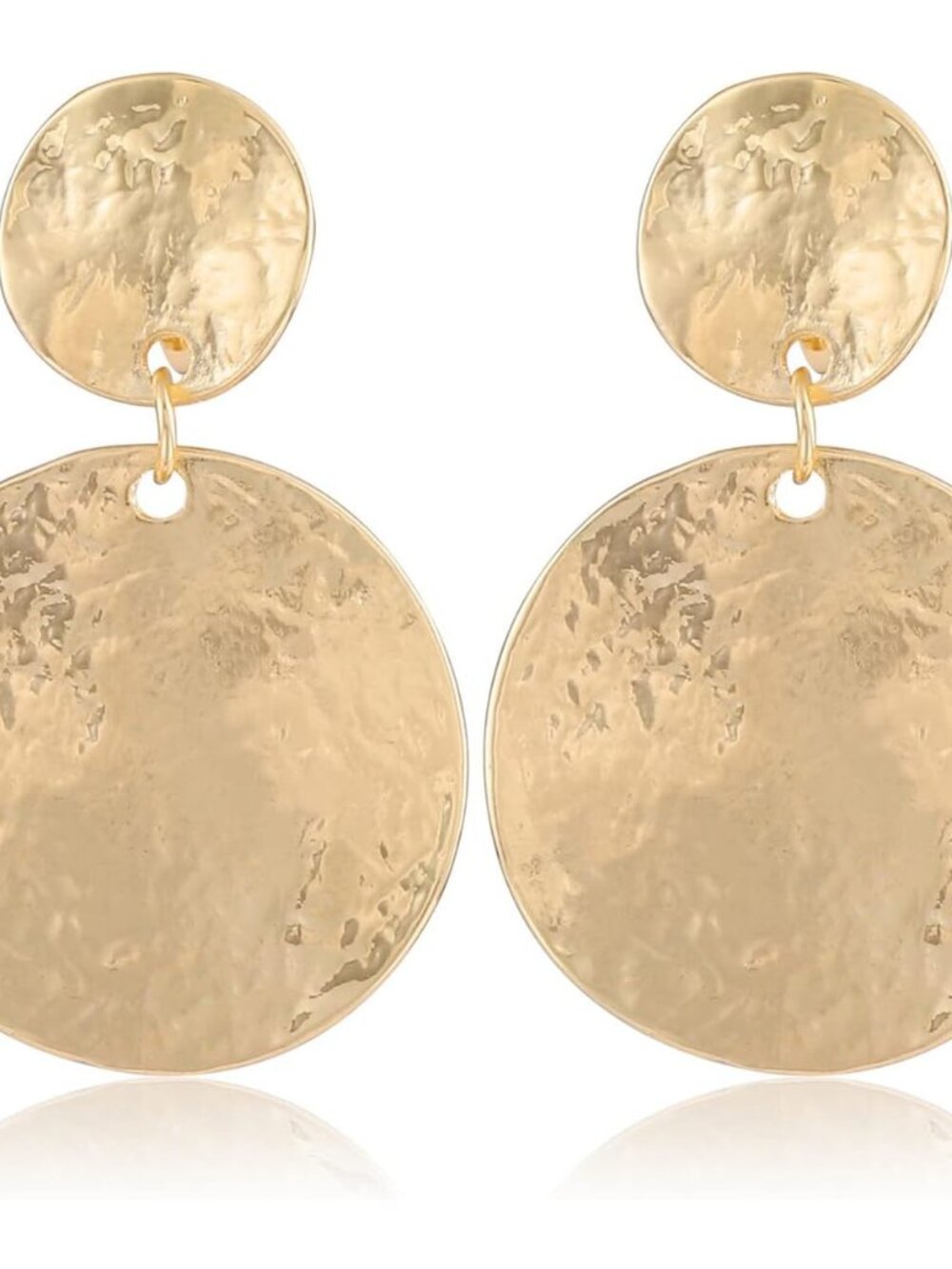 Gold Metal Clip On Earrings for Women Non Pierced Dangle Drop Earrings Multiple